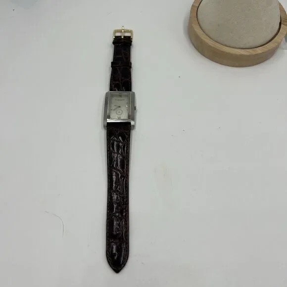 Kenneth Cole Watch New York Croc Leather - Brown 9 Inch Dark Brown Exceptional!